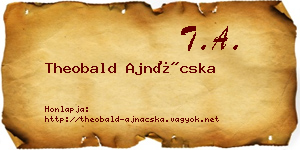 Theobald Ajnácska névjegykártya